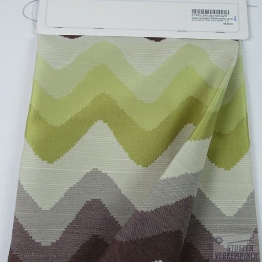 [PT-ROLLERCOASTER-AVO] Deco Jacquard 'Rollercoaster Avocado'