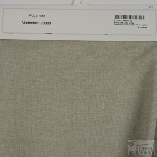 [AZ-MOGAMBO-62] Effen stof Licht Beige