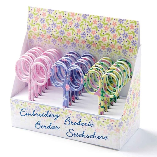 [DBF-ST24172] Borduurschaar 10cm Bloemen