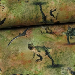 [VE-08095-001] French Terry Digital Print Jurassic World