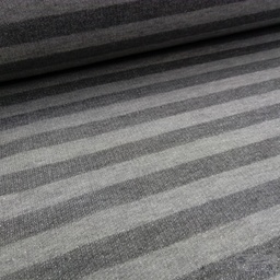 [KI-13443-971] French Terry Glittery Stripe Grey