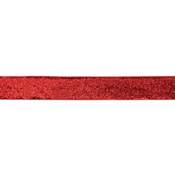 [KV-44323] Glitterband 25mm Rood