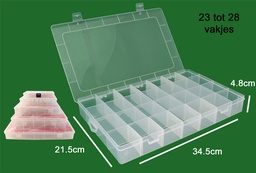 [DBF-97378] Hobby Box met Vakjes 35x22x5cm