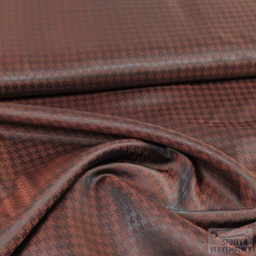 [ZA-006167-11] Jacquard Voering Pied de Poule Cognac