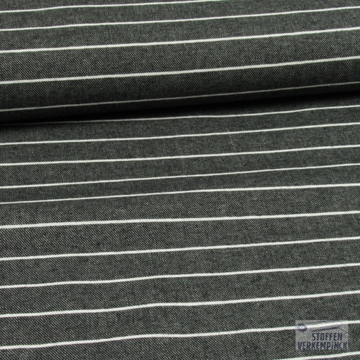 [POL-410054-12] Jeans Horizontale Streep Zwart