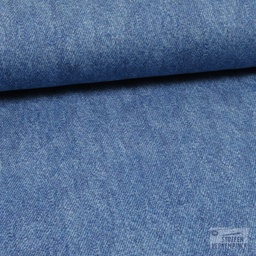 [MU-4852-6] Jersey Digiprint 'Jeans' - Lichtblauw
