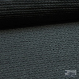[KI-0844-999] Jersey Horizontale Kabel Zwart
