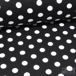 [ZA-901826-01] Jersey Print Big Dots Black