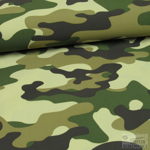 [KI-17506-213] Jersey Travala Camo Print Groen/Beige