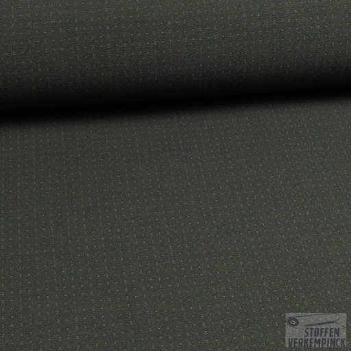 [NO-14317-027] Lengtestretch Jacquard Stipjes Khaki