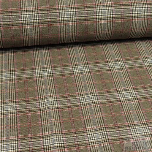 [KI-17409-098] Lengtestretch Prince de Galles Taupe
