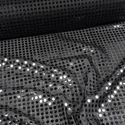 [OD-C4059-BLACK] Paillettenstof Black