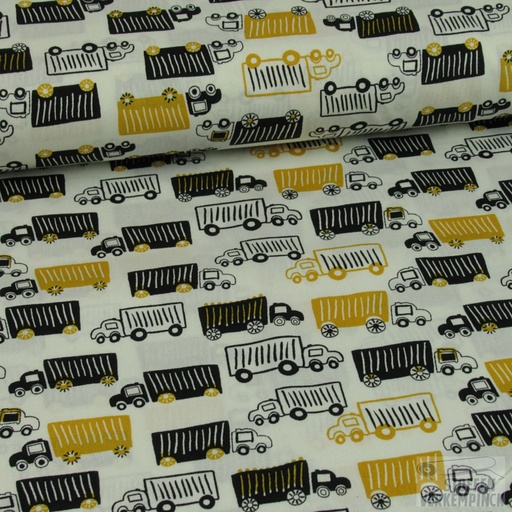 [ST-15153-008] Popelin Print Trucks