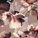 Viscose Twill Painted Floral Vison