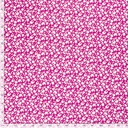 Viscose poplin print bladeren fuchsia