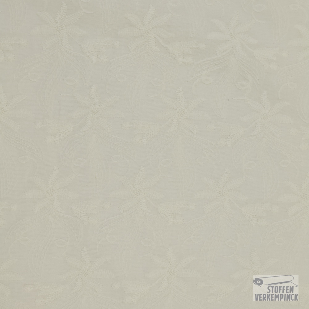 Broderie Flowers Ecru