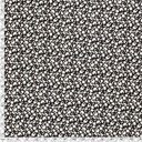 Viscose poplin print bladeren zwart