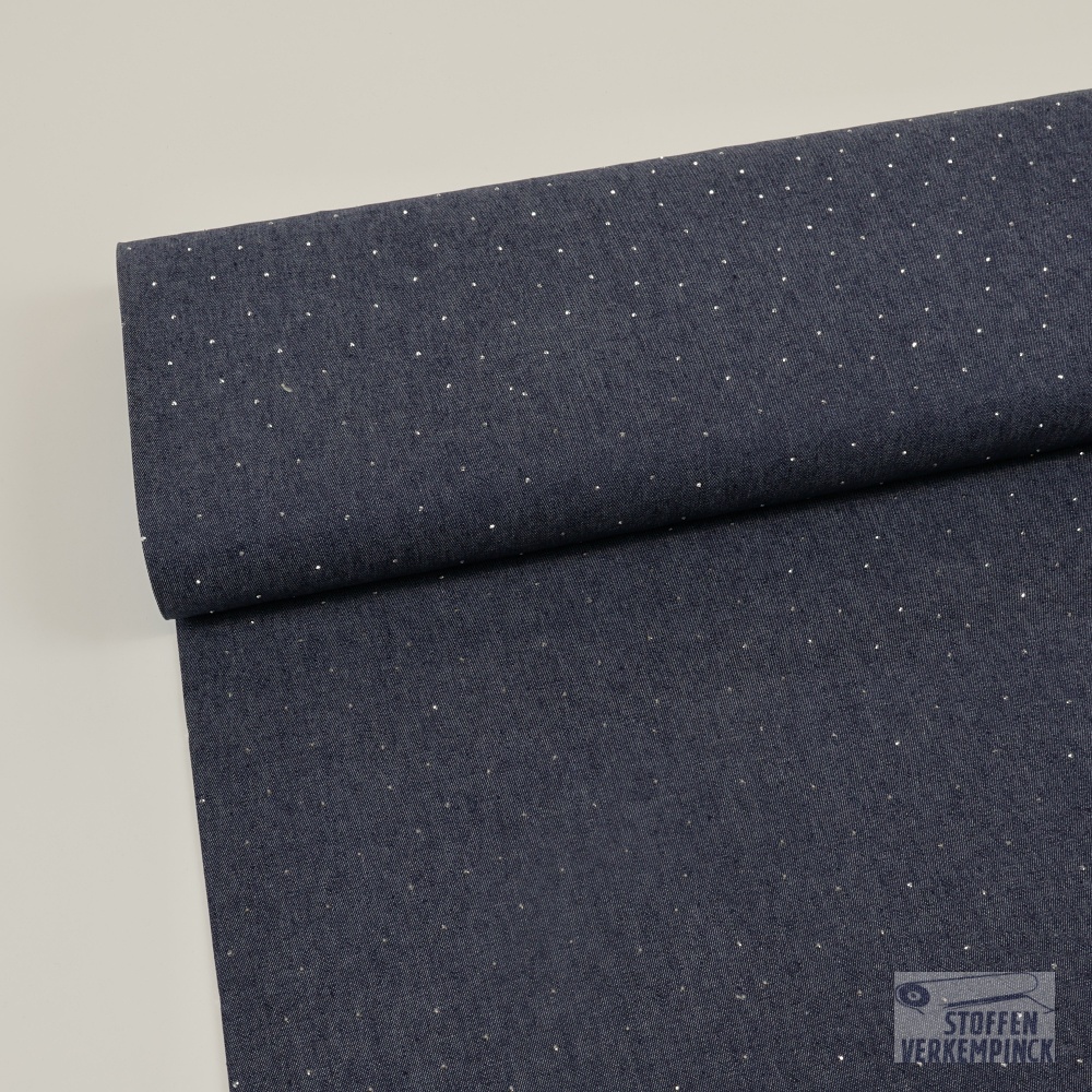 Glitter Denim Donker Blauw