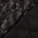 Metallic Quilted Fabric - Black