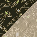 Viscose Poplin Bending Bird Olive