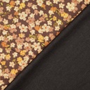 Jersey Dig. Print flowers Brown