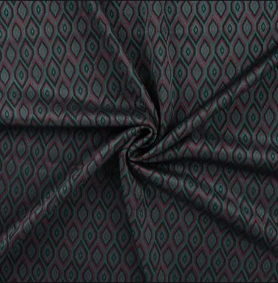 Puinta Jacquard "Kensi" Petrol/Bordeaux