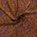 Velvet Satin Paisley Purple