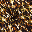 Velvet Satin Abstract Kiwi/Rust