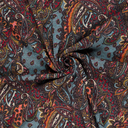 Jersey Angora Brushed Paisley Light Blue