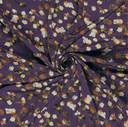 Dubbeljersey Small Flowers Purple