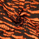 Velvet Satin Streaky Orange/Black