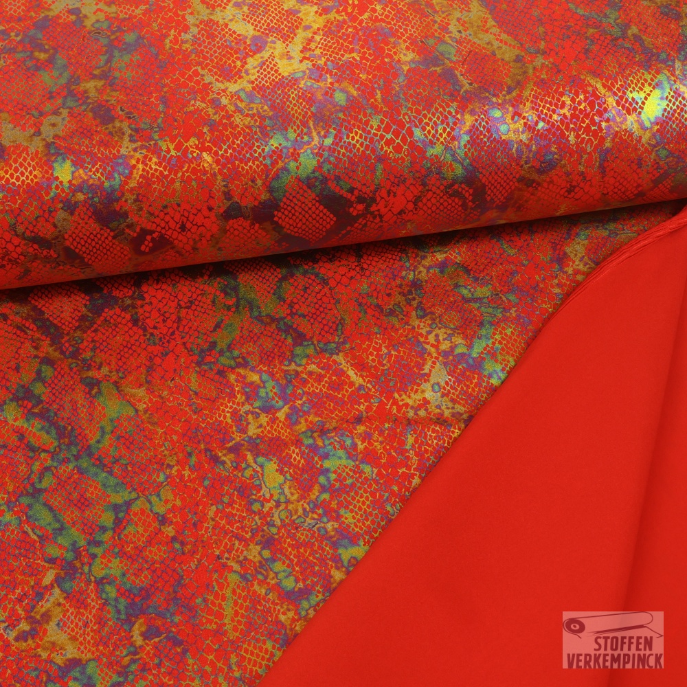 Lycra Jersey Snake Foil Red