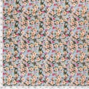 Viscose/ny crepe print bloemen babyblauw