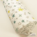 Wellnessfleece Print Mint and Lime - White
