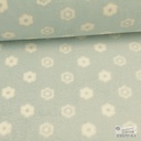 Wellnessfleece Print Simple Flower - Light Blue