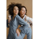 Denim Jacquard Abstract Light Blue