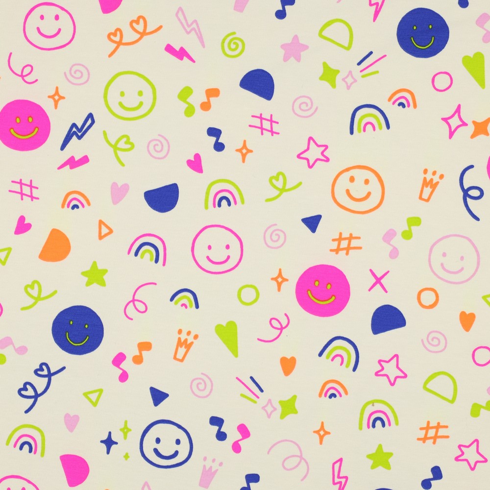 Jersey Neon Doodles Off White