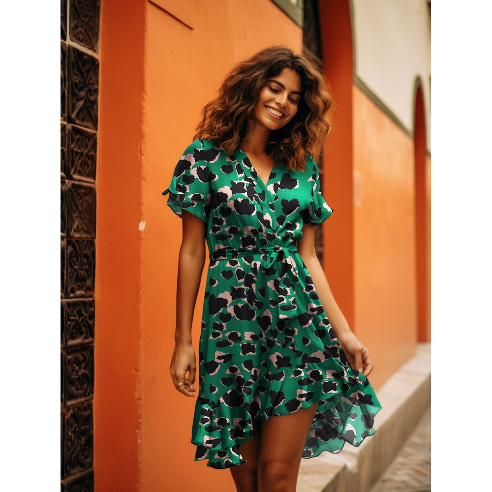 Viscose Animal Green