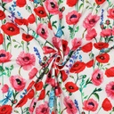 French Terry Digital Poppy's White