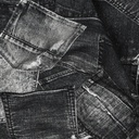 Jersey Digital Jeans Pockets Dark Grey