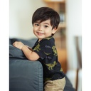 Jersey Melange Dino's Dark Denimblue