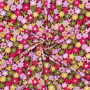 Jersey Pretty Flowers Fuchsia/Green
