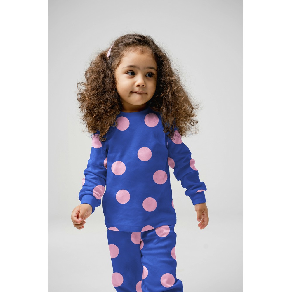 Flanel Dots Cobalt