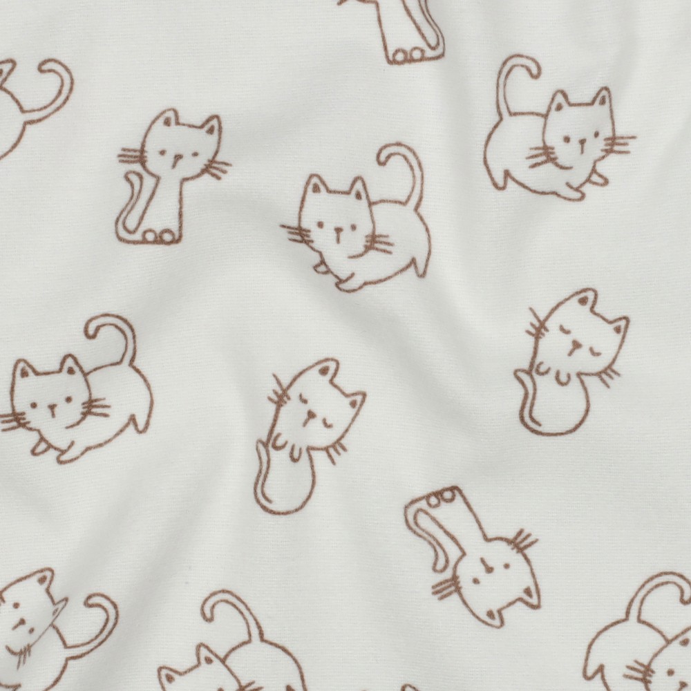 Flanel Cats Off White