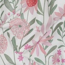 Fine Poplin Digital Field Flowers White