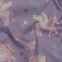 Fine Poplin Digital Unicorns Lilac