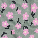 Sweat Melange Flowered Dark Mint