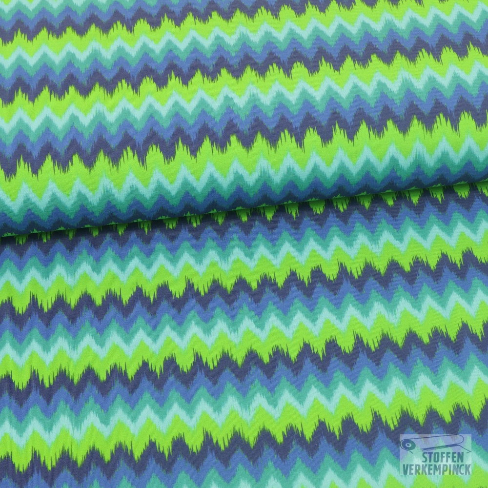 Jersey Digital Zigzag Blue/Green