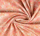 Katoen Vintage Bloemen Rose