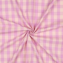 Cotton Yarn Dyed Checks Lilac/Powder